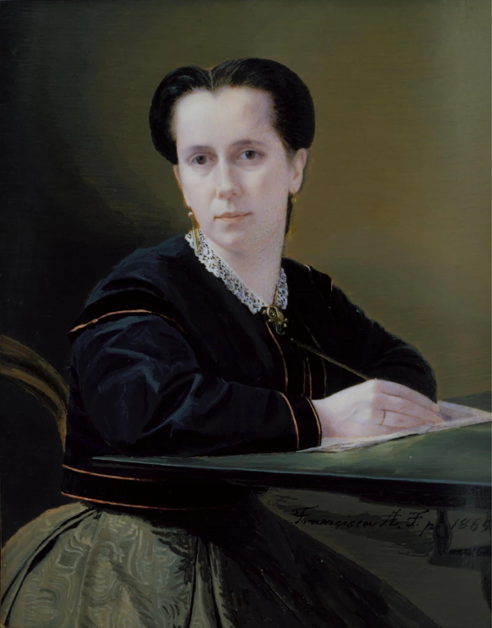 1826-Francisca de Almeida Furtado - Autoritratto